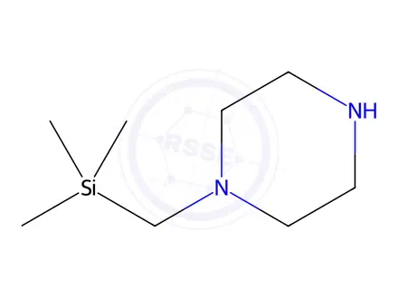 Chemical structure of Piperazine, 1-[(trimethylsilyl)methyl]-(8CI,9CI)