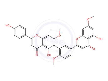 Chemical structure of Imbricataflavone A