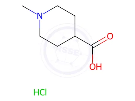 Chemical structure of 1-Methylpiperidine-4-carboxylic acid hydrochloride