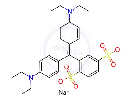 Chemical structure of Isosulfan Blue