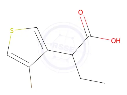 Chemical structure of 2-(4-Bromothiophen-3-yl)butanoic acid