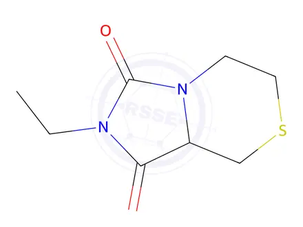 Chemical structure of 2-Ethyltetrahydro-1H-imidazo[5,1-c][1,4]thiazine-1,3(2H)-dione