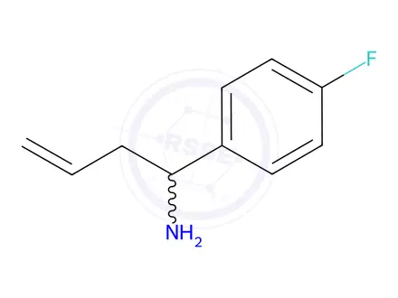 Chemical structure of 1-(4-Fluorophenyl)but-3-en-1-amine