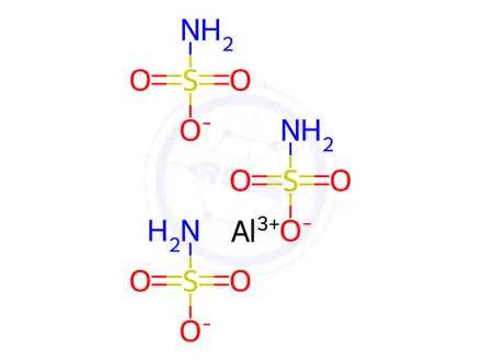 Chemical structure of Sulfamic acid, aluminum salt, basic