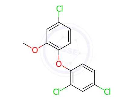 Chemical structure of Triclosan methyl ether