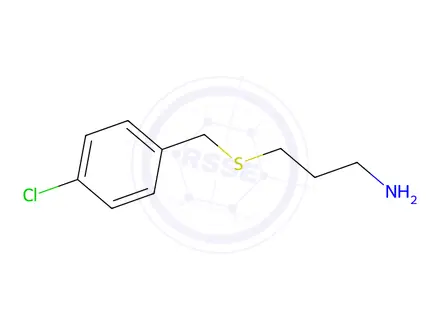 Chemical structure of 3-[(4-chlorobenzyl)thio]-1-propanamine