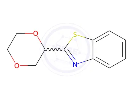 Chemical structure of Benzothiazole, 2-(1,4-dioxan-2-yl)-(9CI)