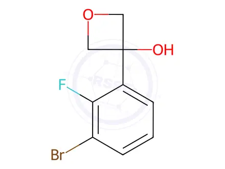 Chemical structure of 3-Oxetanol, 3-(3-bromo-2-fluorophenyl)-