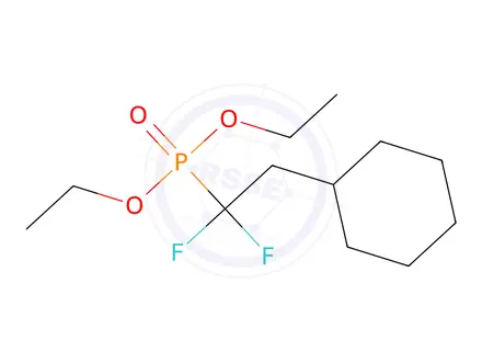 Chemical structure of (2-CYCLOHEXYL-1,1-DIFLUORO-ETHYL)-PHOSPHONIC ACID DIETHYL ESTER