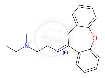 Chemical structure of N-Desmethyl N-Ethyl Doxepin