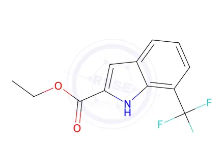 Chemical structure of Ethyl 7-(Trifluoromethyl)-1H-indole-2-carboxylate
