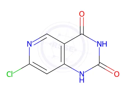 Chemical structure of 7-chloropyrido[4,3-d]pyrimidine-2,4(1H,3H)-dione