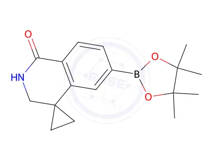 Chemical structure of 6'-(4,4,5,5-Tetramethyl-1,3,2-dioxaborolan-2-yl)-2',3'-dihydro-1'H-spiro[cyclopropane-1,4'-isoquinolin]-1'-one