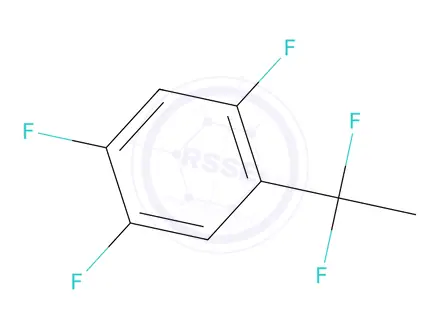 Chemical structure of 1-(1,1-Difluoroethyl)-2,4,5-trifluorobenzene
