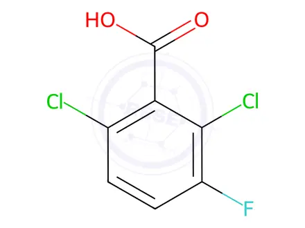 Chemical structure of 2,6-Dichloro-3-fluorobenzoic Acid
