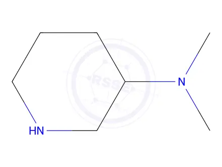 Chemical structure of 3-(Dimethylamino)piperidine Dihydrochloride
