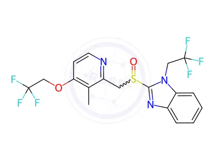 Chemical structure of Lansoprazole N-Trifluoroethyl Impurity