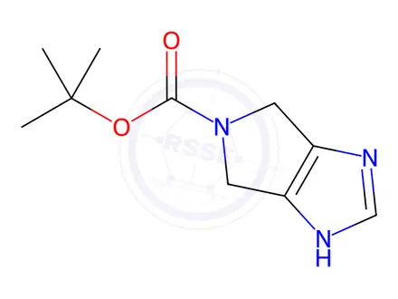 Chemical structure of tert-Butyl 1H,4H,5H,6H-pyrrolo[3,4-d]imidazole-5-carboxylate