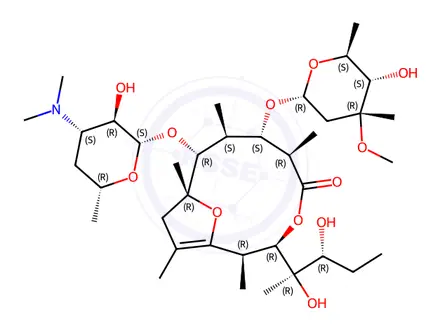 Chemical structure of Erythromycin EP Impurity F