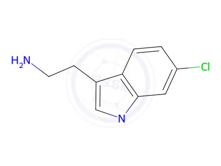 Chemical structure of 2-(6-chloro-1-methyl-1H-indol-3-yl)ethan-1-amine