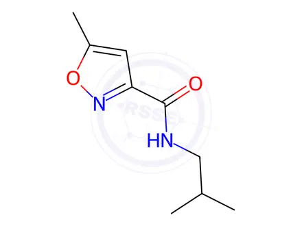 Chemical structure of N-isobutyl-5-methylisoxazole-3-carboxamide