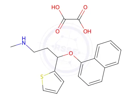 Chemical structure of Duloxetine Hydrochloride Impurity 30 Oxalate (rac-Duloxetine Oxalate)