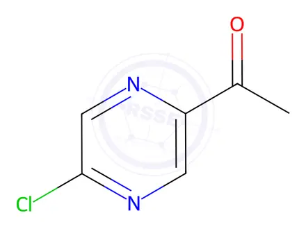 Chemical structure of 1-(5-chloropyrazin-2-yl)ethanone