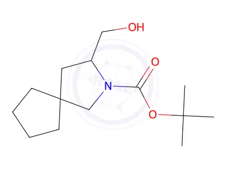 Chemical structure of Tert-butyl 3-(hydroxymethyl)-2-azaspiro[4.4]Nonane-2-carboxylate