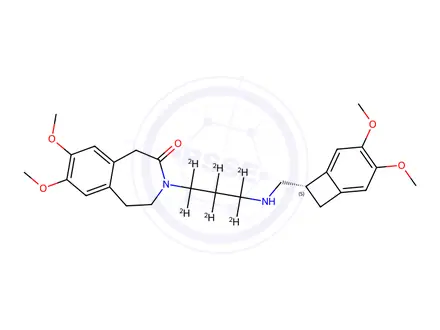 Chemical structure of N-Desmethyl Ivabradine D6