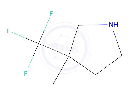 Chemical structure of 3-Methyl-3-(trifluoromethyl)pyrrolidine