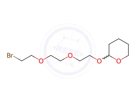 Chemical structure of Bromo-PeG3-ThP