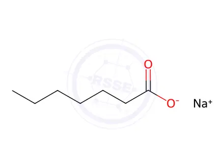 Chemical structure of Heptanoate (sodium)