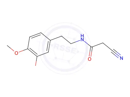 Chemical structure of 2-Cyano-N-[2-(3,4-dimethoxyphenyl)ethyl]acetamide