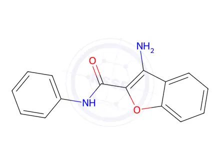 Chemical structure of 3-Amino-N-phenyl-1-benzofuran-2-carboxamide