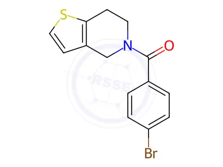 Chemical structure of (4-Bromophenyl)(6,7-dihydrothieno[3,2-c]pyridin-5(4h)-yl)methanone