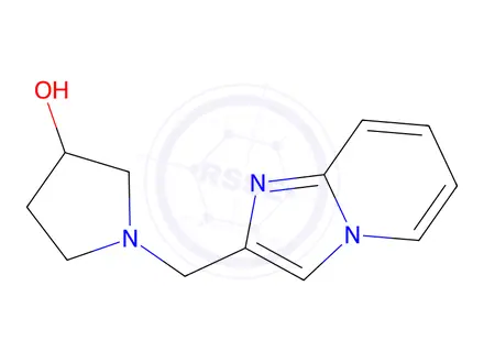 Chemical structure of 1-({imidazo[1,2-a]pyridin-2-yl}methyl)pyrrolidin-3-ol