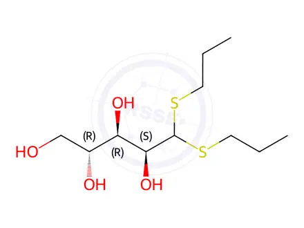 Chemical structure of D-Arabinose dipropyl dithioacetal