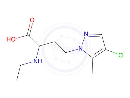 Chemical structure of 4-(4-Chloro-5-methyl-1h-pyrazol-1-yl)-2-(ethylamino)butanoic acid