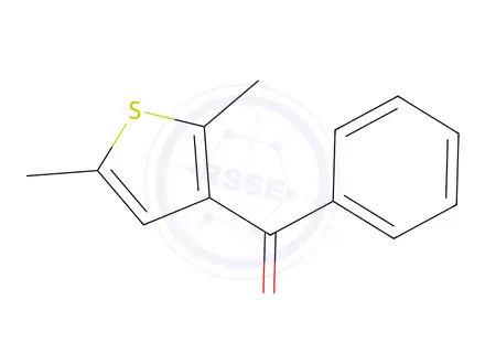 Chemical structure of (2,5-dimethylthiophen-3-yl)-phenylmethanone