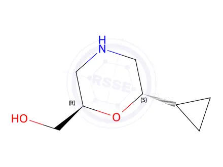 Chemical structure of ((2R,6S)-6-cyclopropylmorpholin-2-yl)methanol