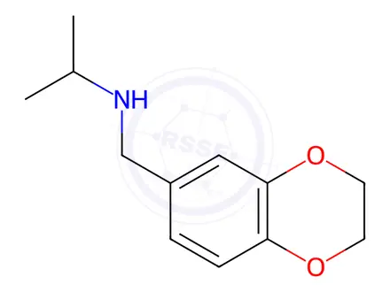 Chemical structure of N-((2,3-Dihydrobenzo[b][1,4]dioxin-6-yl)methyl)propan-2-amine
