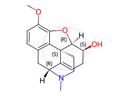 Chemical structure of beta-Codeine