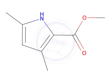 Chemical structure of methyl 3,5-dimethyl-1H-pyrrole-2-carboxylate