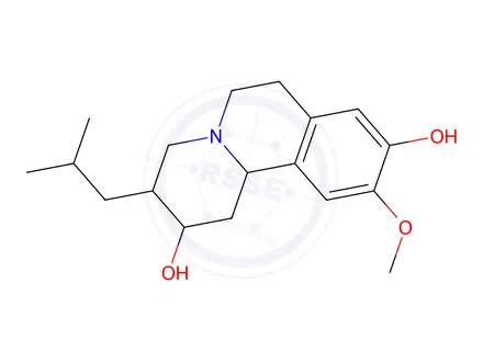 Chemical structure of (2R,3R,11bR)-rel-9-deMe-DTBZ