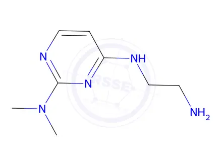 Chemical structure of n4-(2-aminoethyl)-n2,n2-dimethylpyrimidine-2,4-diamine