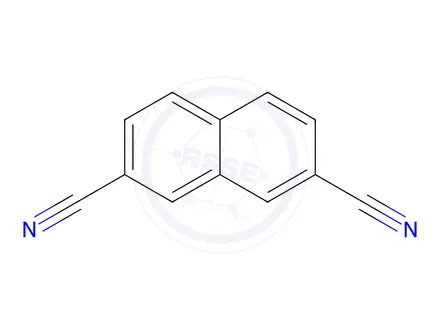 Chemical structure of 2,7-Naphthalenedicarbonitrile, 97%