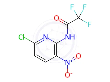 Chemical structure of N-(6-Chloro-3-nitropyridin-2-yl)-2,2,2-trifluoroacetamide