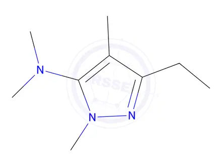 Chemical structure of 3-Ethyl-N,N,1,4-tetramethyl-1H-pyrazol-5-amine