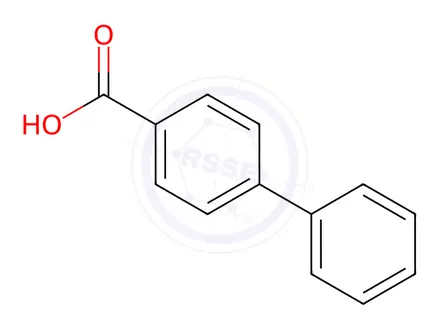 Chemical structure of 4-Biphenylcarboxylic Acid