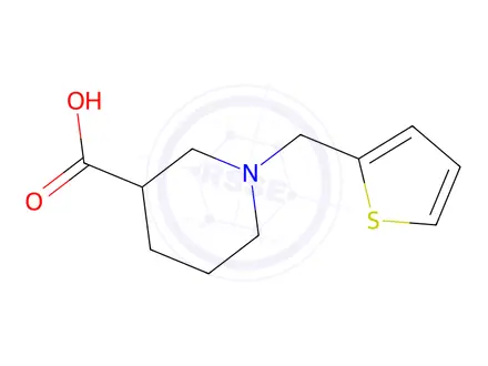 Chemical structure of 1-(Thiophen-2-ylmethyl)piperidine-3-carboxylic Acid